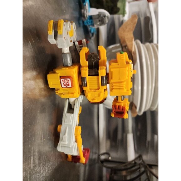 Transformers Cybertron 2005 Longrack Deluxe Class Figure Yellow Incomplete - Picture 15 of 16
